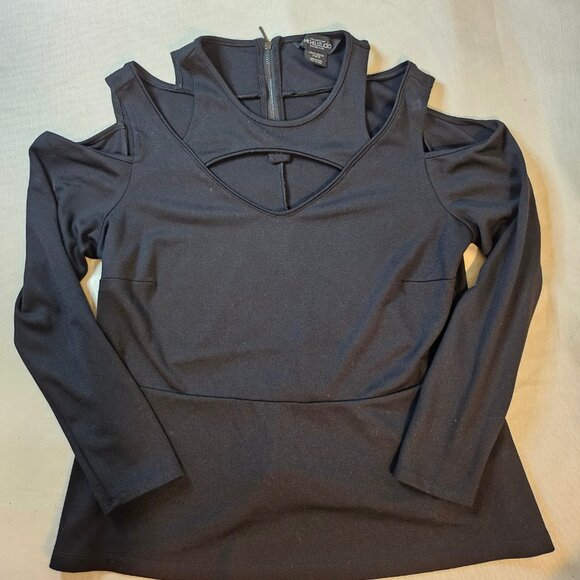 Michel Studio Collection Women's Cold Shoulder Top - Size L - Picture 3 of 8
